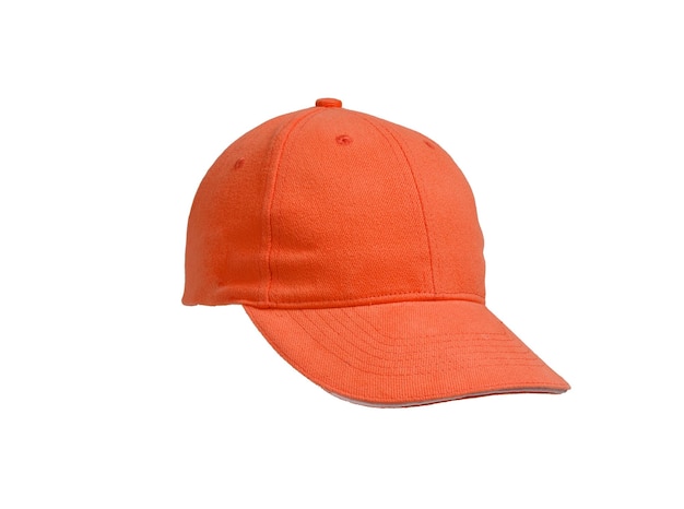 Neue orangefarbene Baseballmütze