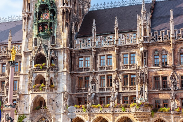 Neues Rathaus oder Neues Rathaus am Marienplatz München Bayern Deutschland