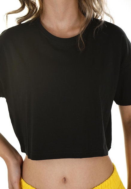 Neues schwarzes Damen-T-Shirt