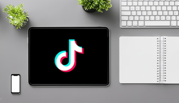 Neues Tablet mit TikTok-Logo