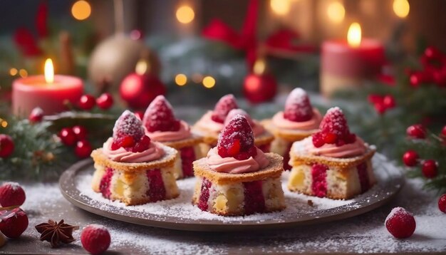 Foto neujahrs-desserts weihnachtskuchen weihnachten-konzept