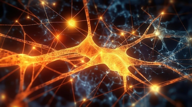 Neurônios, células cerebrais, antecedentes médicos