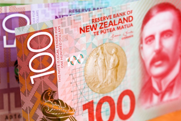 Neuseeland-Dollar einen geschäftlichen Hintergrund