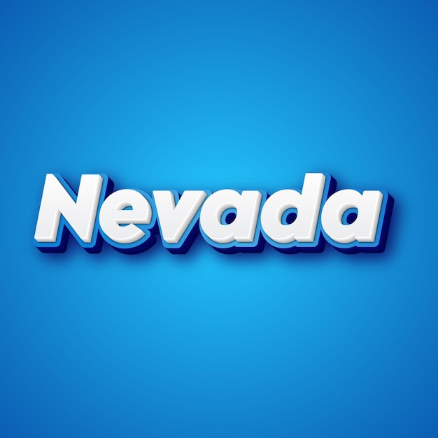 Nevada Efecto de texto Oro JPG fondo atractivo tarjeta foto