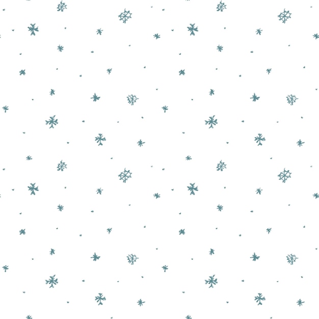 Neve Natal Ano Novo sem costura padrão simples Uma ilustração digital Textura desenhada à mão