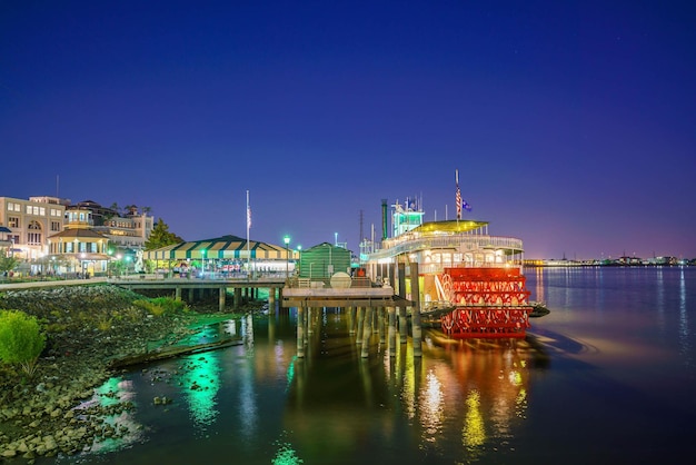 New Orleans-Paddle-Dampfer im Mississippi in New Orleans, Louisiana