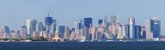 Foto new york city lower manhattan-skyline