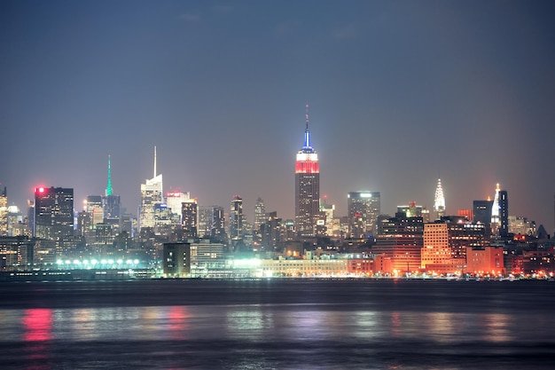 New York City-Manhattan bei Nacht