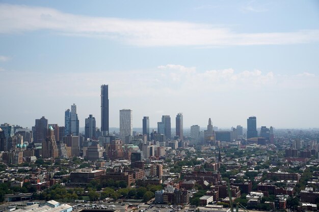 New york city manhattan hubschraubertour luftstadtbild