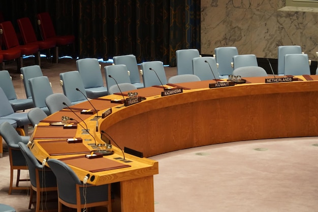 NEW YORK, USA - 25. MAI 2018 Saal des Sicherheitsrates der Vereinten Nationen