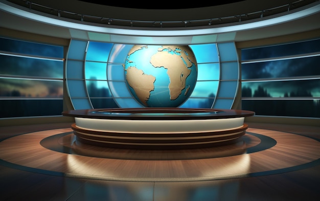 News Sets Broadcast-Design Internationales Bühnenbild-Design TV-Set-Design TV-Design