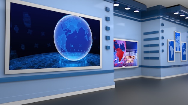 News Studio-Hintergrund für TV-Shows