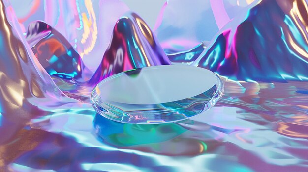 Foto nextech vortex mockup projeção holográfica flutuando suavemente