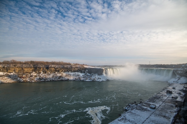 Niagara-Wasserfall im Winter Kanada und USA