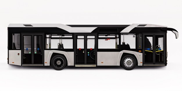 Ônibus branco urbano Mediun