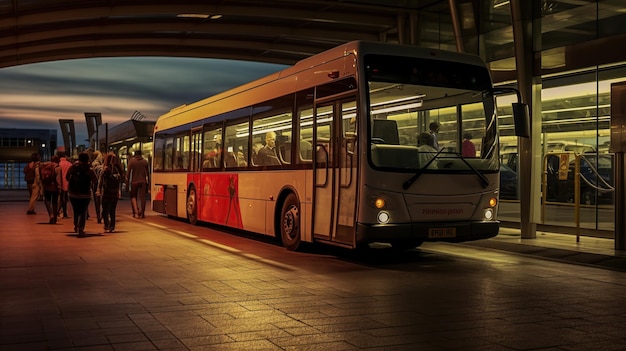 Ônibus trouxe pessoas