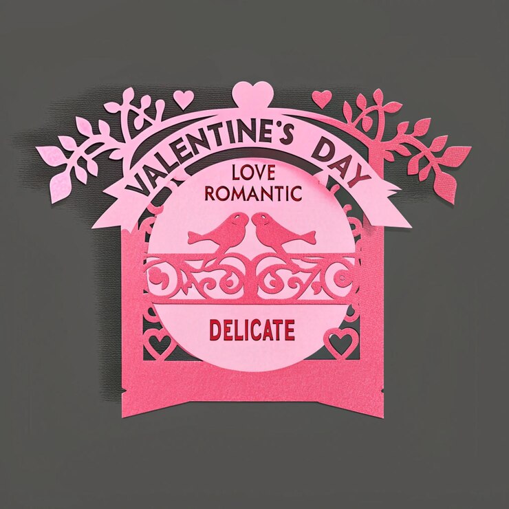 Foto nice paper cutout scene cherry blossom arte de design