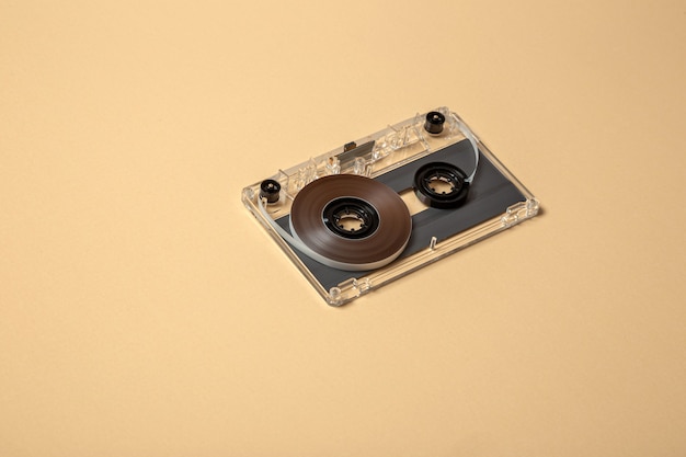 nicht zusammengebaute kompakte Audiokassette