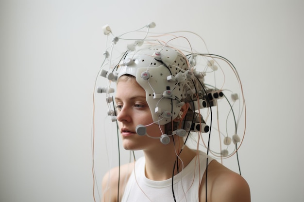Nichtinvasiver EEG-Sensor-Gehirn generiert Ai