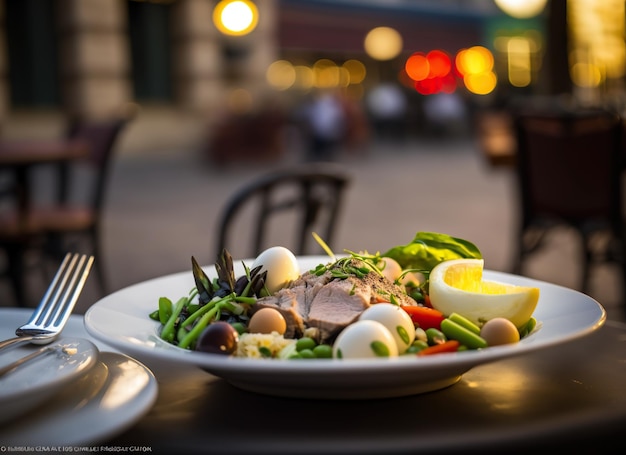 Nicoise-Salat mit Gemüse