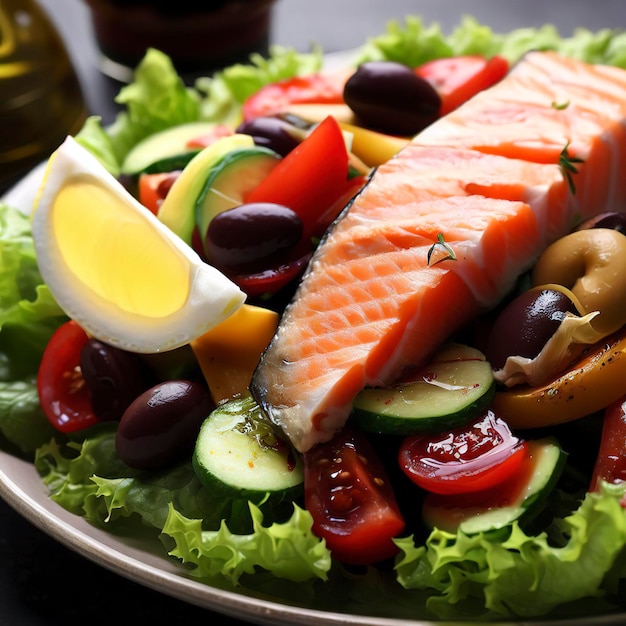 Nicoise-Salat mit Lachs