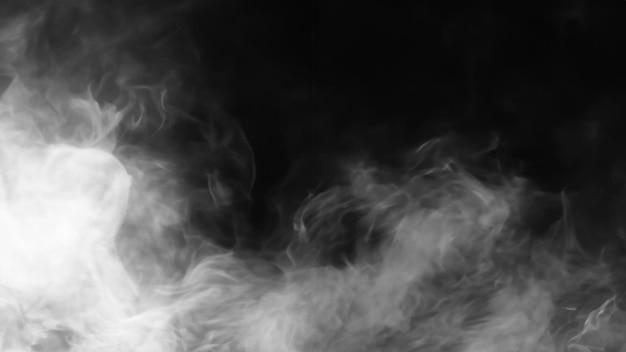 niebla abstracta gris sobreposición realista de humo cielo negro con textura en negro