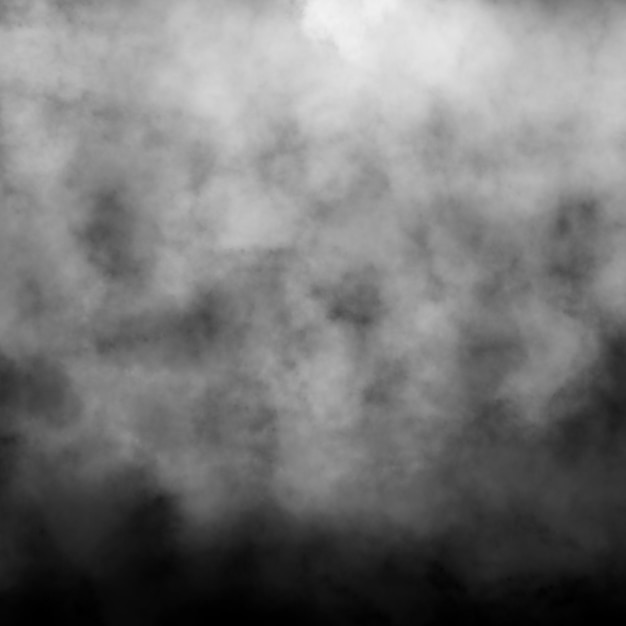 Foto niebla blanca y efecto de niebla en el fondo de la sala de exhibición del estudio de escenario negro