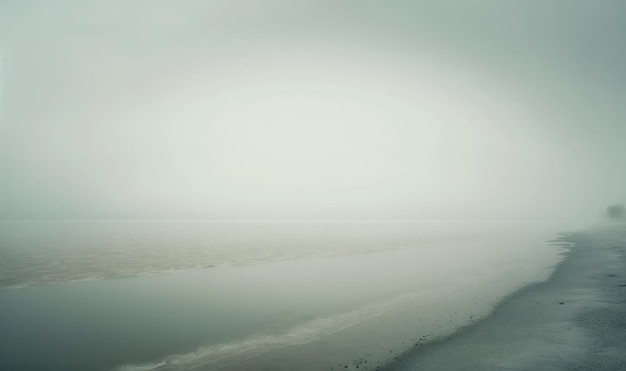 Niebla etérea del mar Báltico como fondo suave profesional