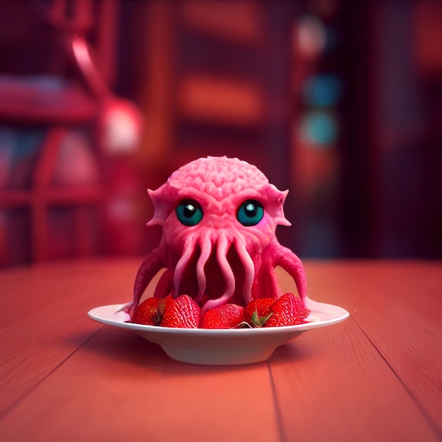 Niedliche Baby-Cthulhu-Illustration