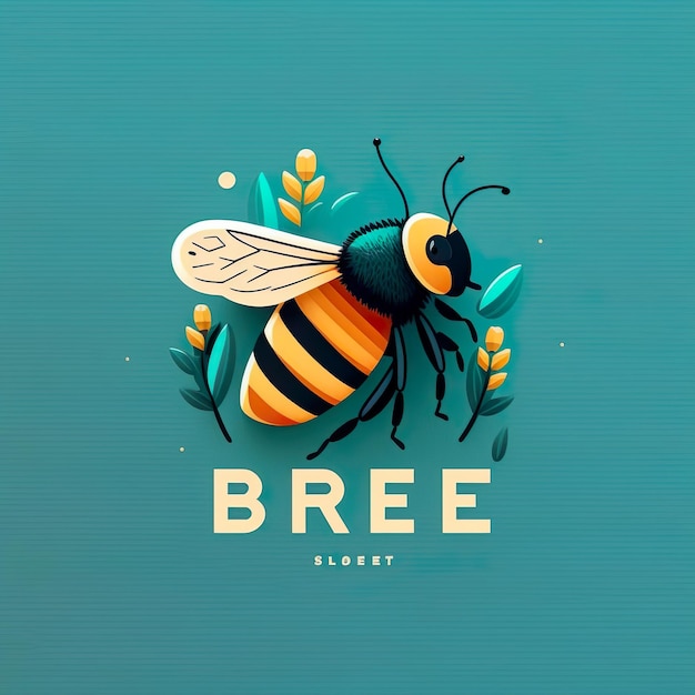 Niedliche Biene, die Cartoon-Vektor-Symbol-Illustration fliegt, Tier-Natur-Symbol-Konzept, isolierter Premium-Vektor