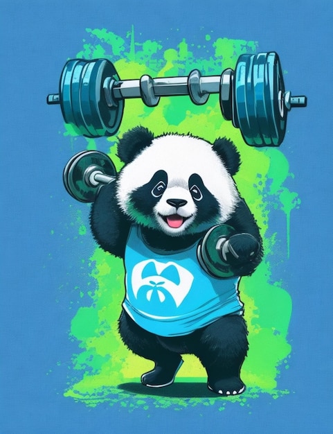 niedliche Cartoon-Designillustration des Pandas