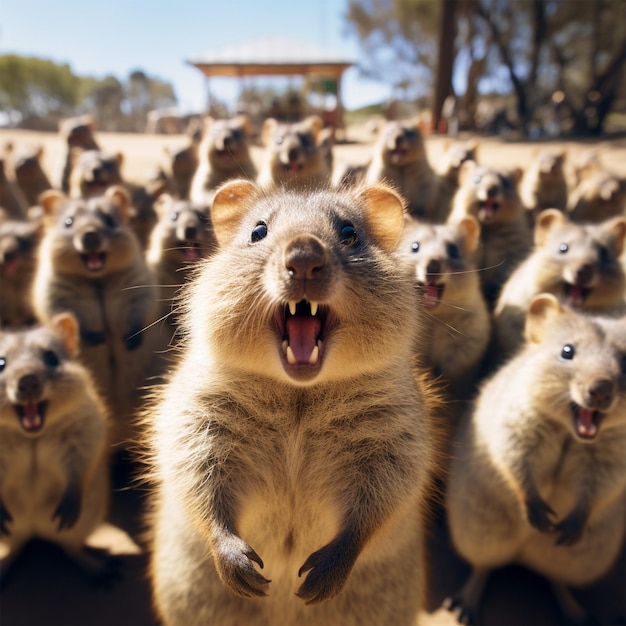 Niedliche Quokka-Maskottchen