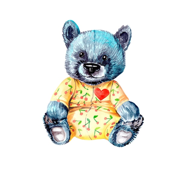 Niedlicher Aquarell-Bär in Babygro