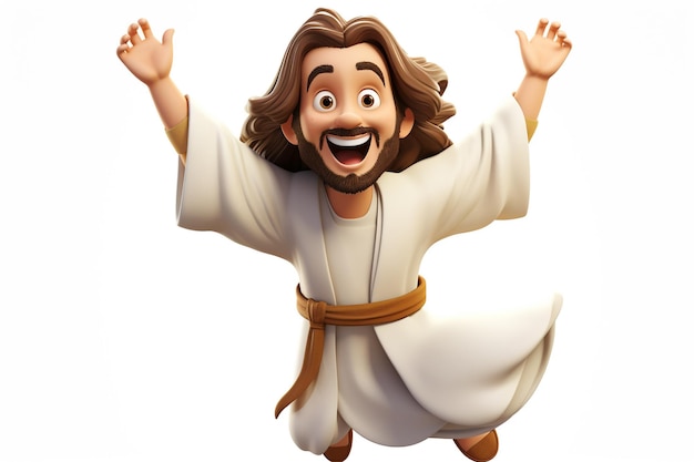 Foto niedlicher jesus christus animierte animierte ausdrücke schrullige ausdrücke verspielte ausdrücke schwarz-weiße hintergrundwand jesus von nazareth jesus von galiläa