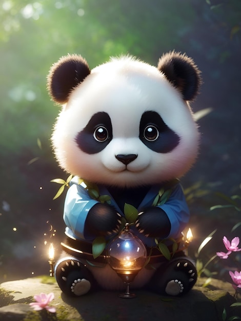 Niedlicher magischer Panda