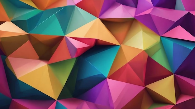 Niedriger Poly-Hintergrund abstrakter dreieckiger Hintergrund horizontal dynamisches Muster geometrische Textur mo