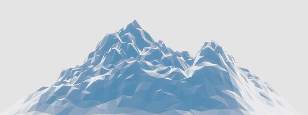 Foto niedrigpolygon-eisberg gletscherlandform eisgebiet