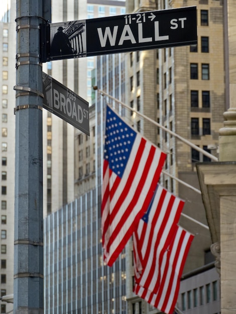 Niedrigwinkelansicht der amerikanischen Flagge