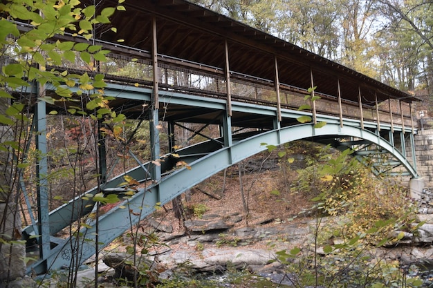 Foto niedrigwinkelansicht der brücke