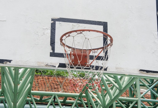 Niedrigwinkelansicht des Basketballhoops