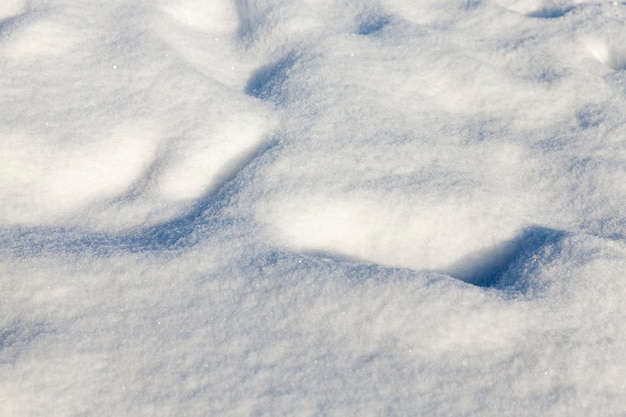 Nieve en el suelo