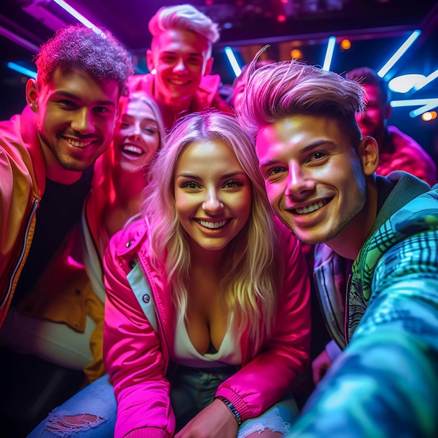 Nightlife Chronicles Selfie Instantâneos de celebrações do AfterDark IA generativa