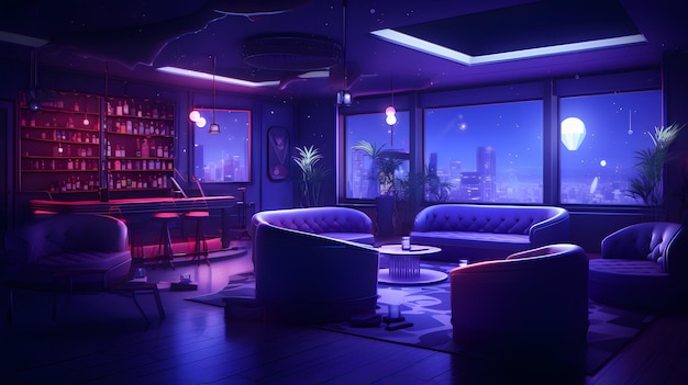 Nightlife Luxe Luxuriöses Nachthintergrund-Tapetendesign