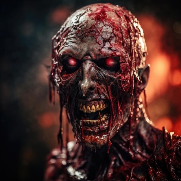 Nightmare Unleashed Der gruselige Horror eines blutigen Zombies