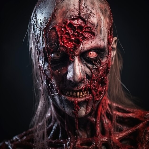 Nightmare Unleashed Der gruselige Horror eines blutigen Zombies