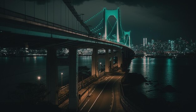 NightOverlook of TokyoGoogle Maps ponte salpicos de água do mar