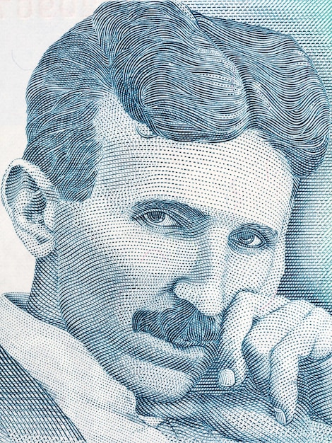 Nikola Tesla un retrato de dinero serbio