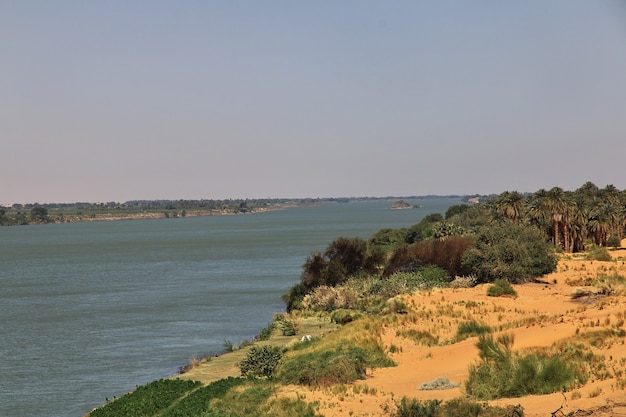 Nil, Old Dongola im Sudan, Wüste Sahara, Afrika