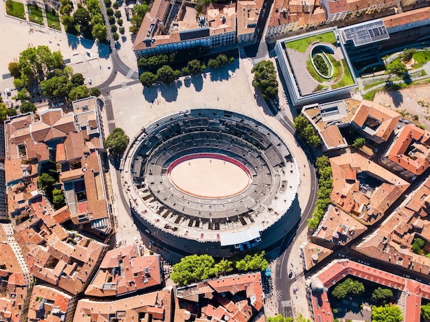 Foto nimes arena luftbild frankreich