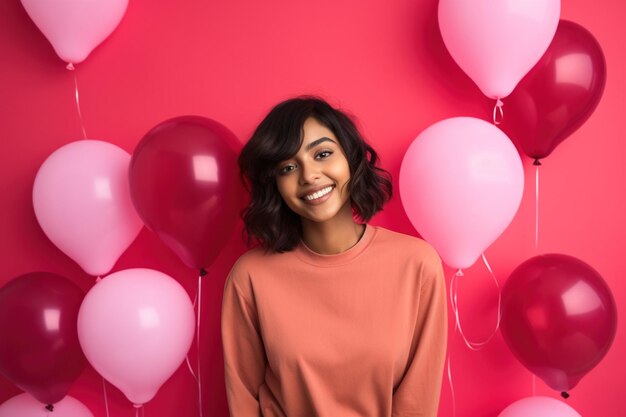 niña con globos